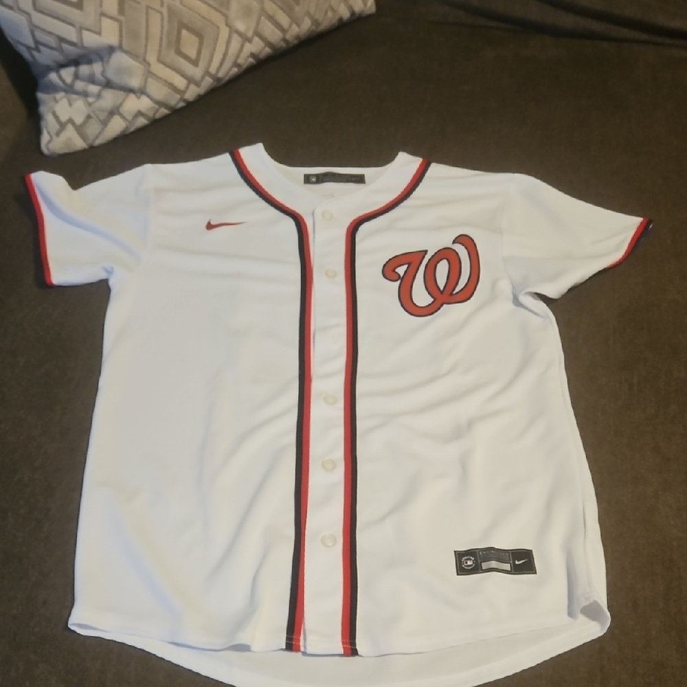 Nike Kids White Washington Nationals Replica Baseball Jersey